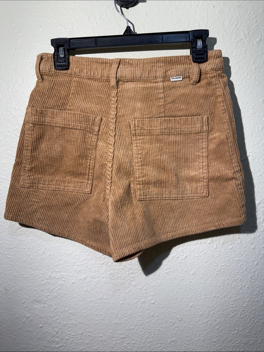 Billabong Women's High-Waist Corduroy Shorts - Tan - Picture 2 of 4
